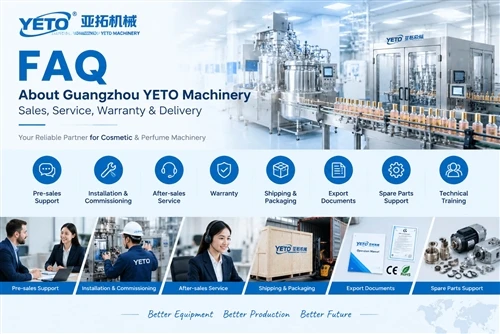 Algengar spurningar um Guangzhou YETO vélar – Sala, þjónusta, ábyrgð og afhen...