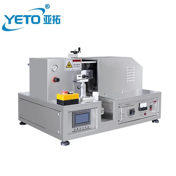 Hálfsjálfvirk PLC Control Ultrasonic plaströrþéttingarvél